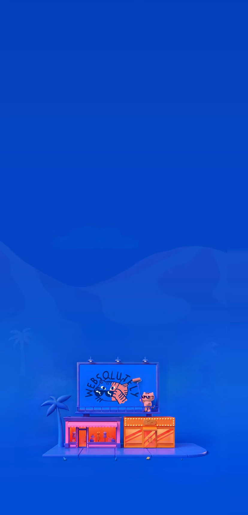 3D Los Angeles street with the Websolutely billboard